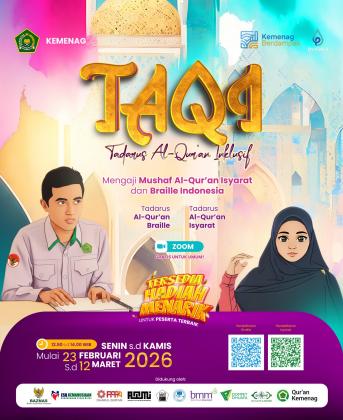 LPMQ Kemenag Gelar Tadarus Al-Qur&rsquo;an Inklusi, Ada Braile dan Isyarat untuk Disabilitas Netra dan Tuli