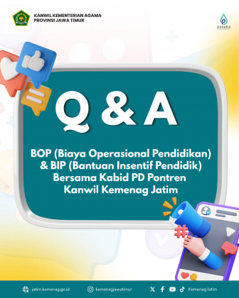 BOP ( Biaya Operasional Pendidikan ) & BIP (Bantuan Insentif Pendidik )  PD Pontren Kanwil Kemenag Jatim